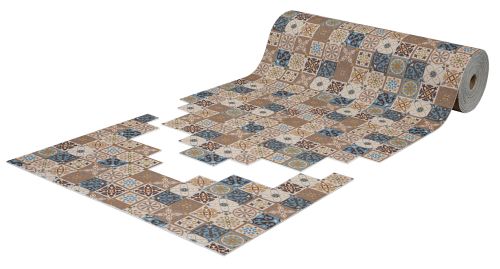 Roll mat cuttable anti-slip icarpet PRINT (104) 120х1500 