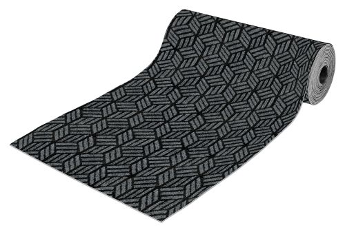 Roll mat door absorbing icarpet RIBBED TPR 80x1500 antracite