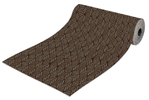 Roll mat door absorbing icarpet RIBBED TPR 120x1500 antracite